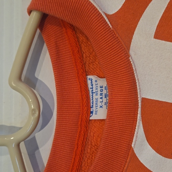 Champion logo AOP long sleeve sweatshirt size XL extra large - Picture 2 of 7